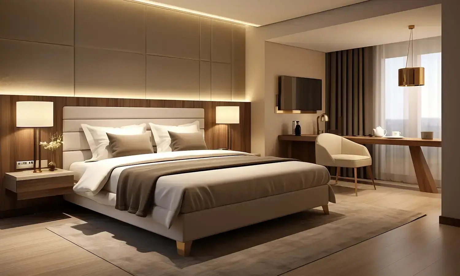 Nerul Premium Residency Bedroom View