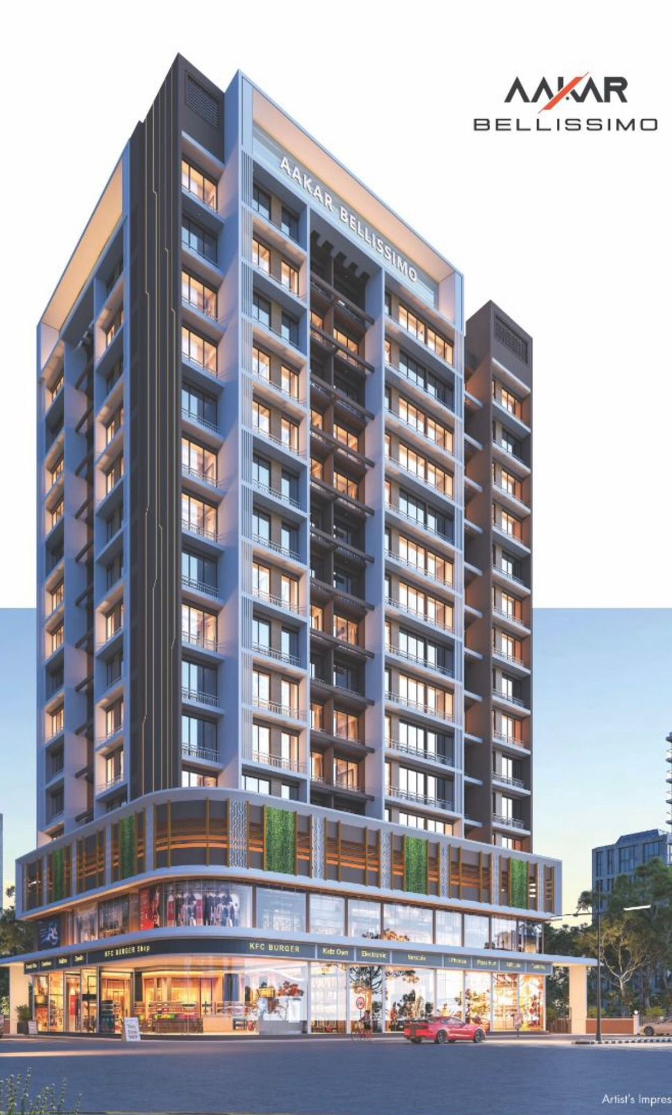 1, 2 & 3 BHK flats in Panvel Navi Mumbai - Aakar Bellisimo